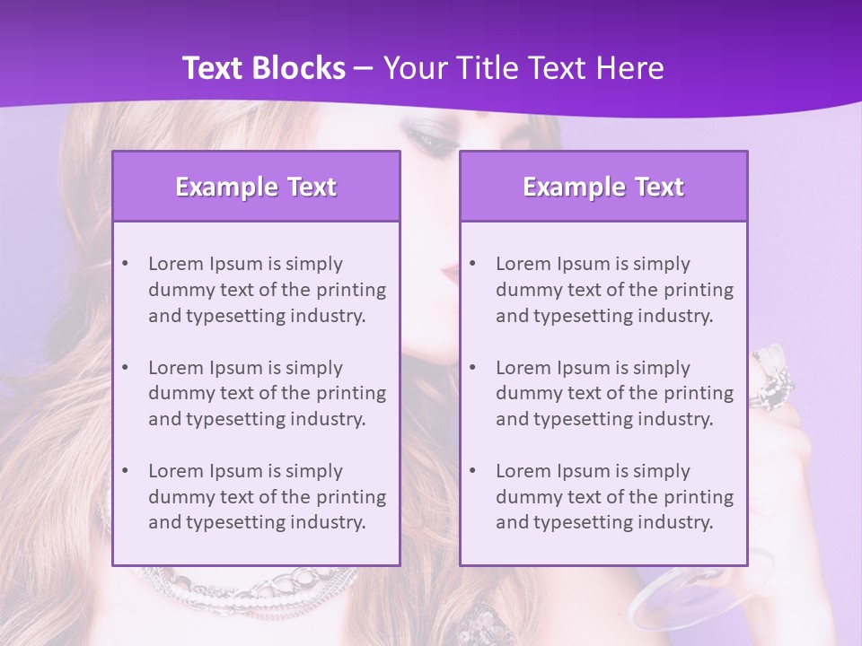 Event Celebration Wineglass PowerPoint Template