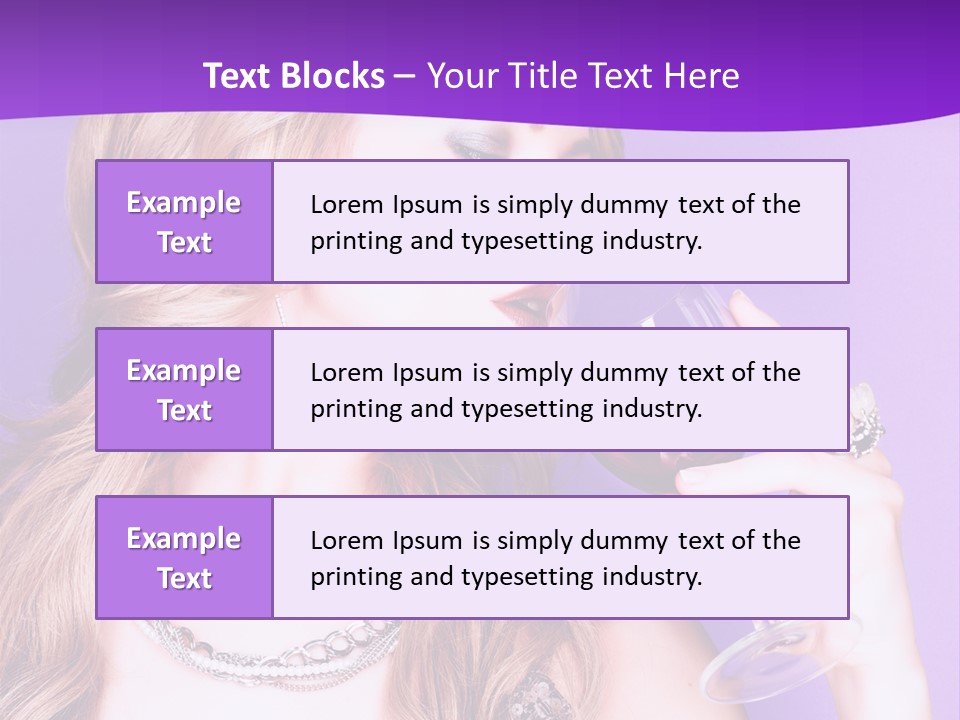 Event Celebration Wineglass PowerPoint Template