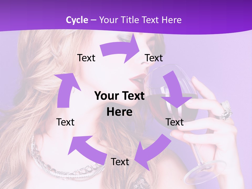 Event Celebration Wineglass PowerPoint Template