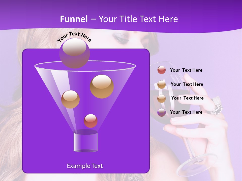 Event Celebration Wineglass PowerPoint Template