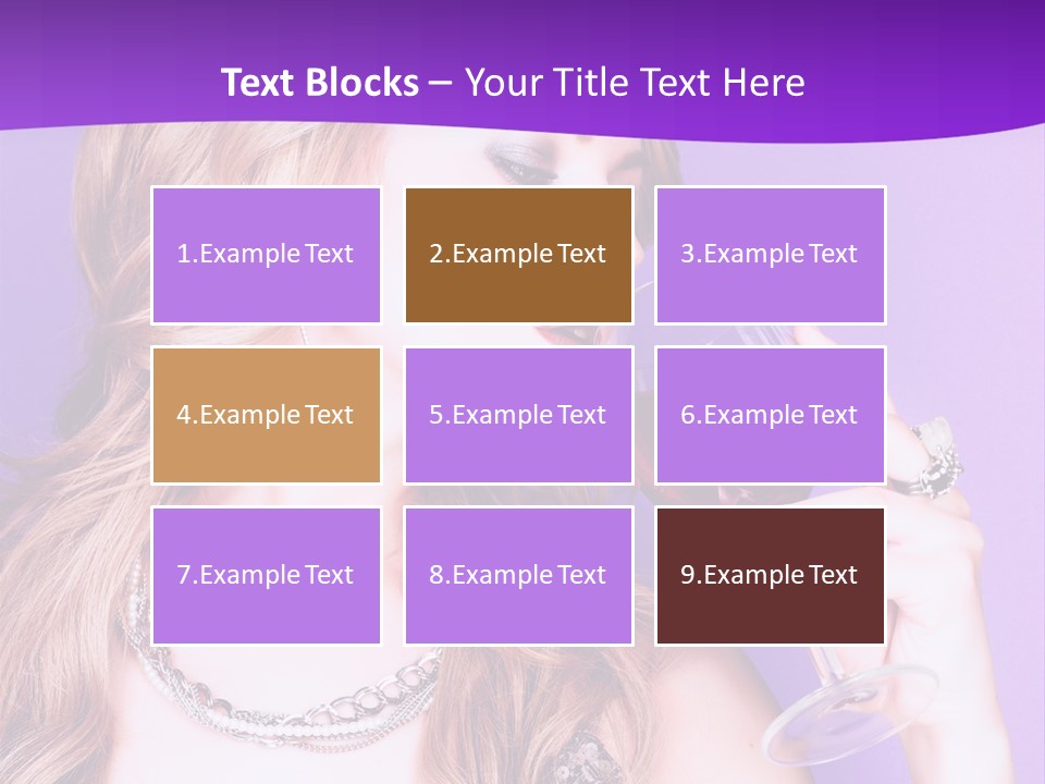 Event Celebration Wineglass PowerPoint Template