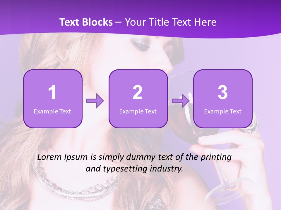 Event Celebration Wineglass PowerPoint Template