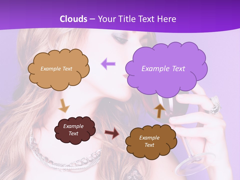 Event Celebration Wineglass PowerPoint Template