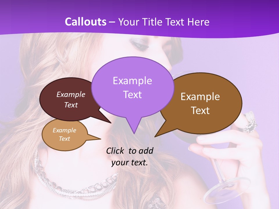 Event Celebration Wineglass PowerPoint Template