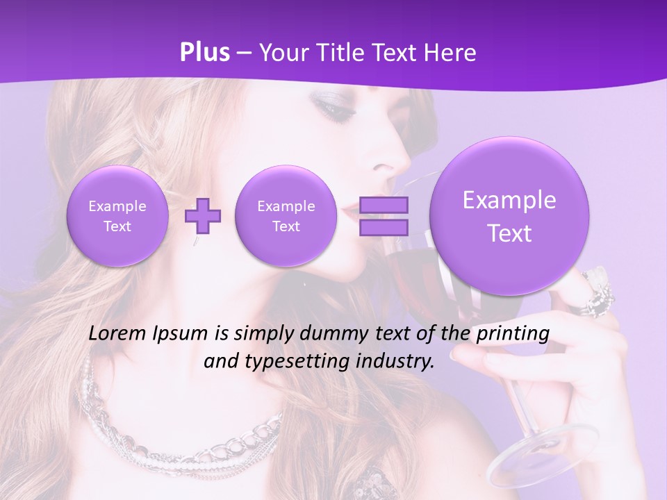 Event Celebration Wineglass PowerPoint Template