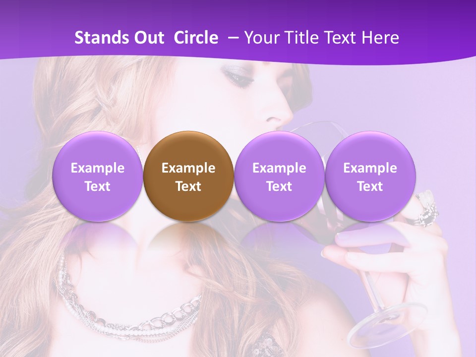 Event Celebration Wineglass PowerPoint Template