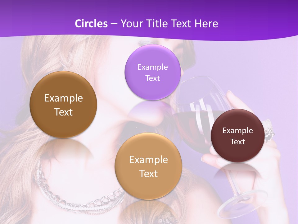 Event Celebration Wineglass PowerPoint Template