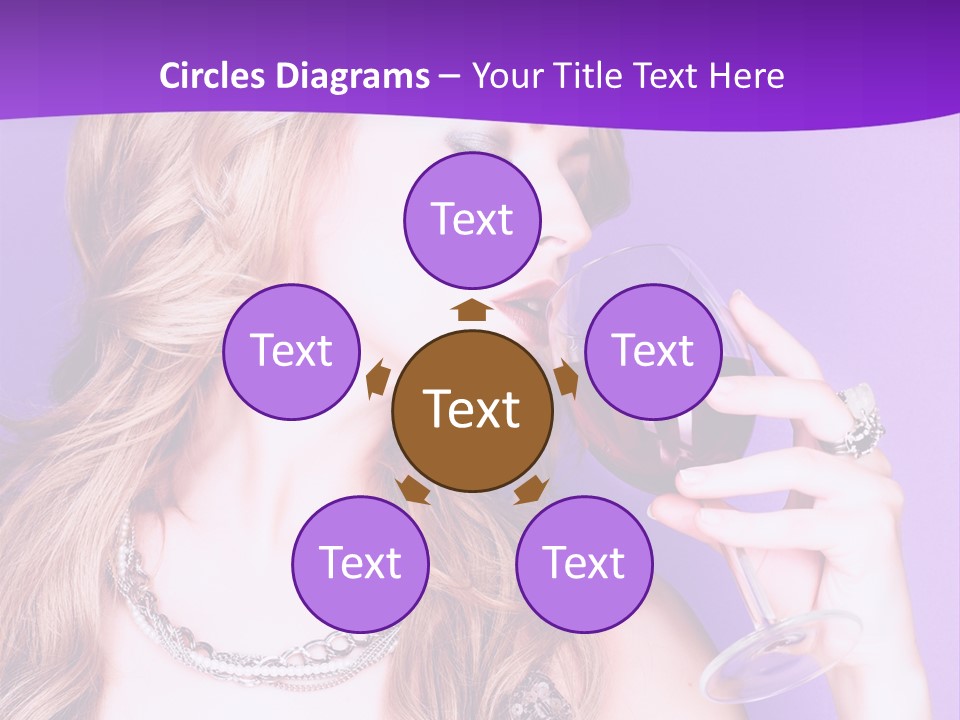 Event Celebration Wineglass PowerPoint Template