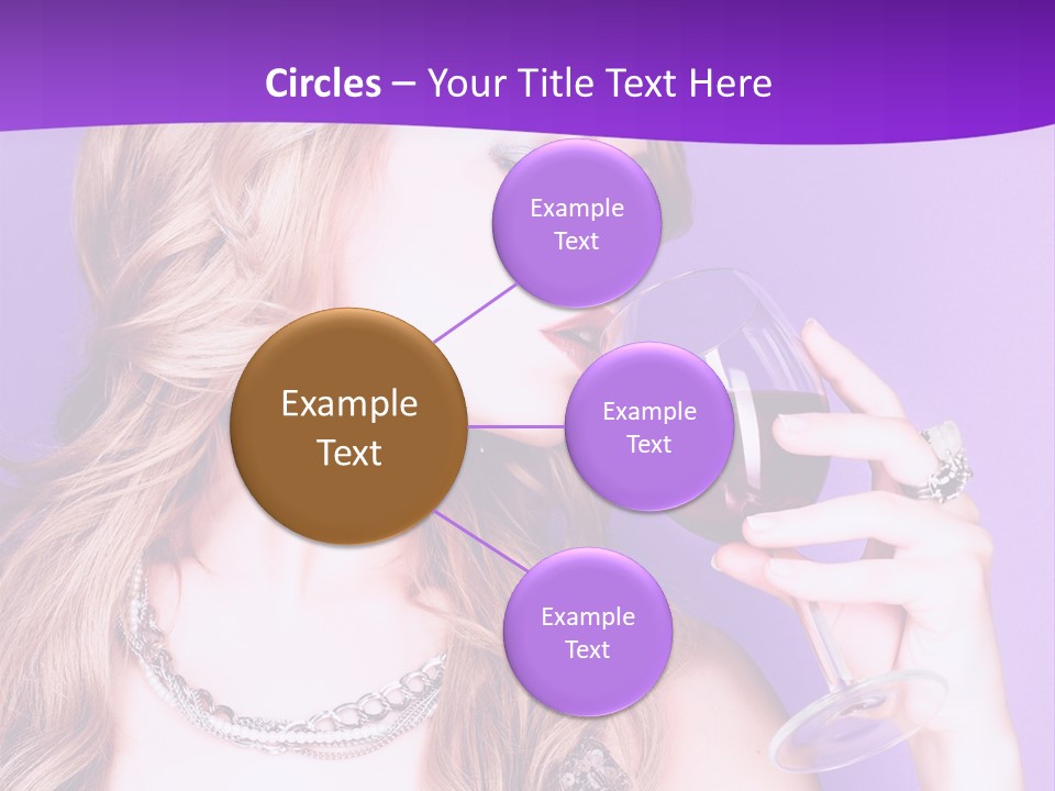 Event Celebration Wineglass PowerPoint Template