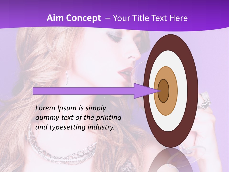 Event Celebration Wineglass PowerPoint Template