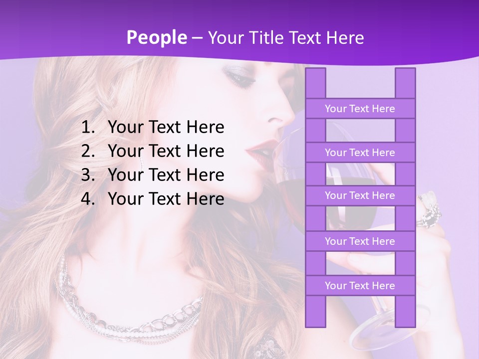 Event Celebration Wineglass PowerPoint Template