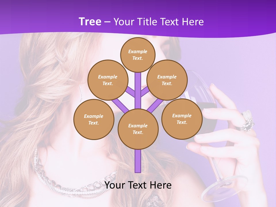 Event Celebration Wineglass PowerPoint Template