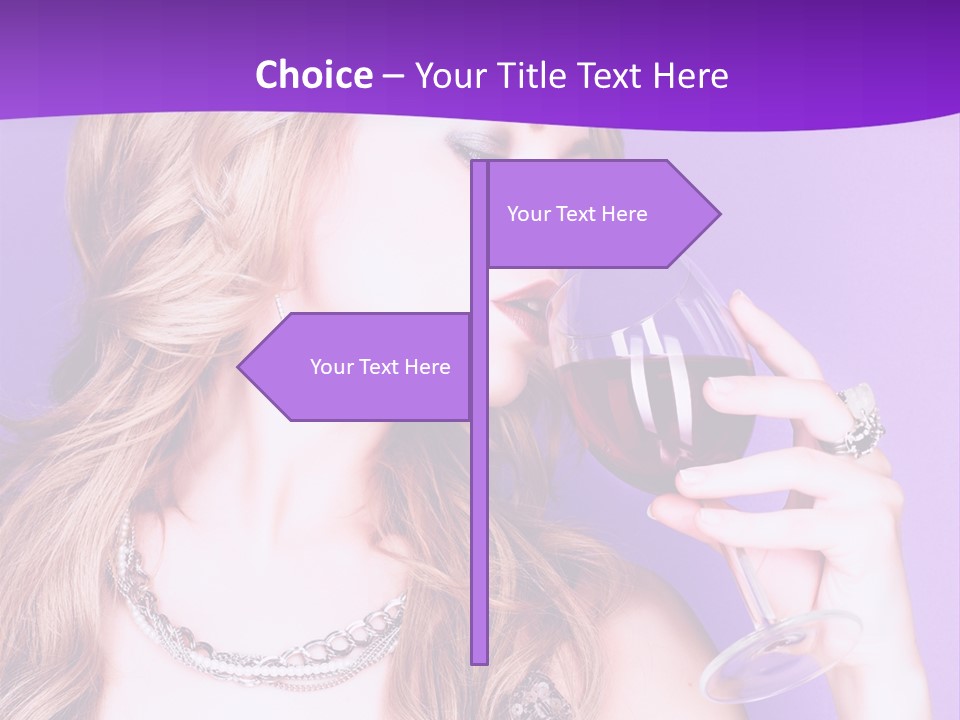 Event Celebration Wineglass PowerPoint Template
