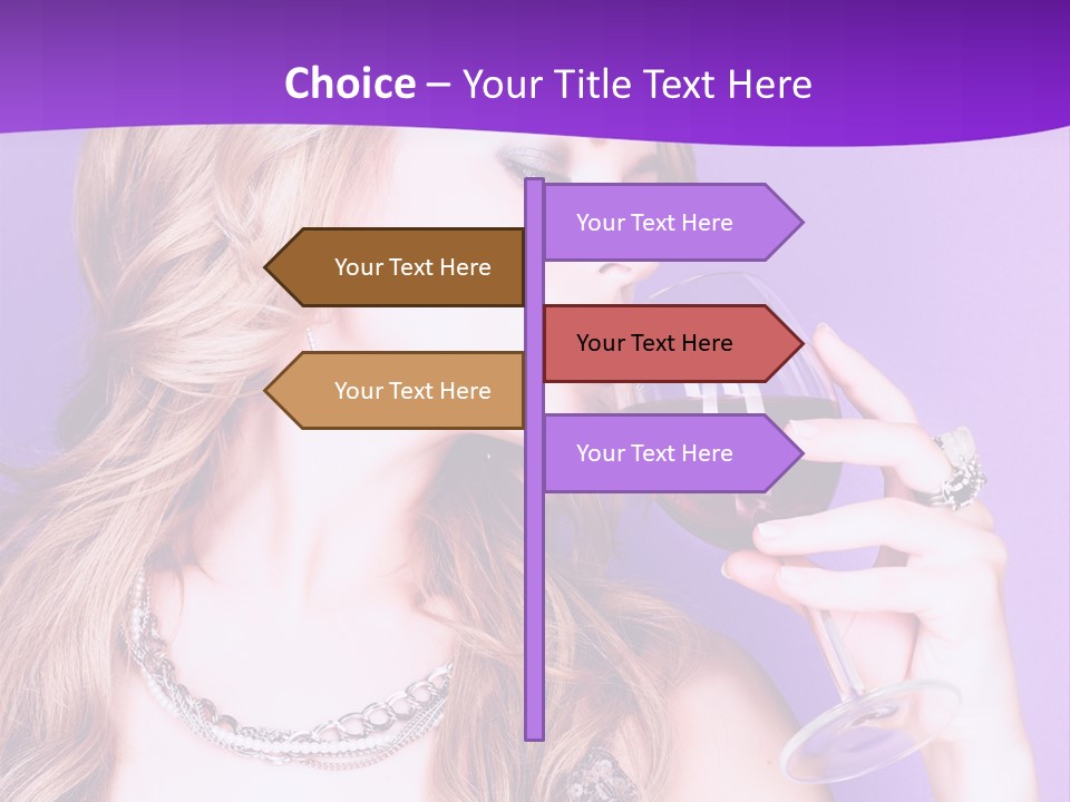 Event Celebration Wineglass PowerPoint Template