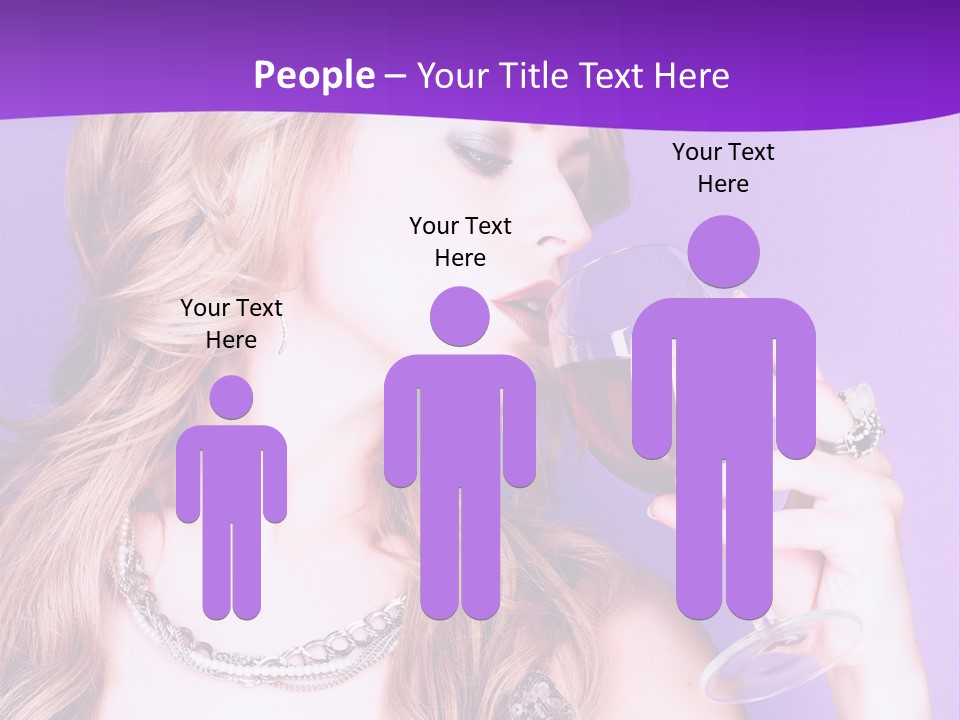 Event Celebration Wineglass PowerPoint Template