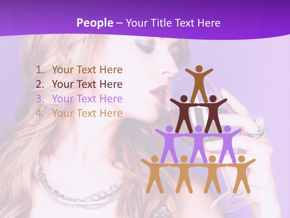 Event Celebration Wineglass PowerPoint Template