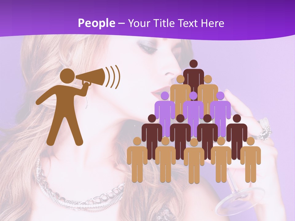 Event Celebration Wineglass PowerPoint Template