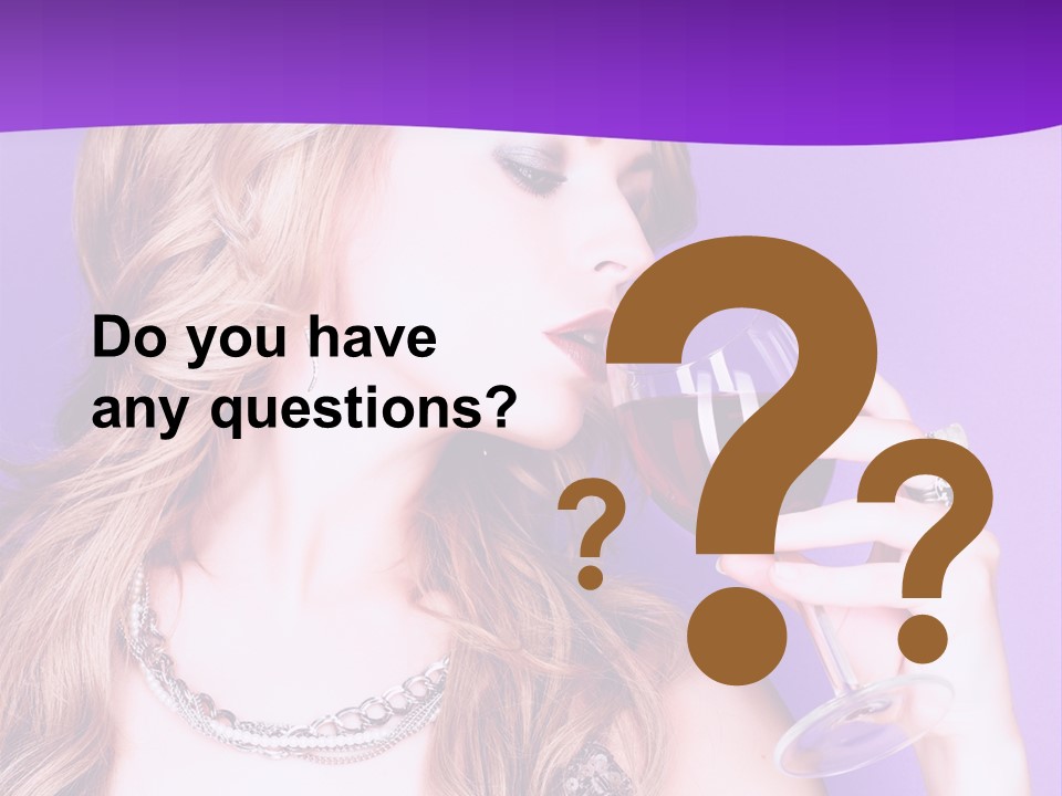 Event Celebration Wineglass PowerPoint Template