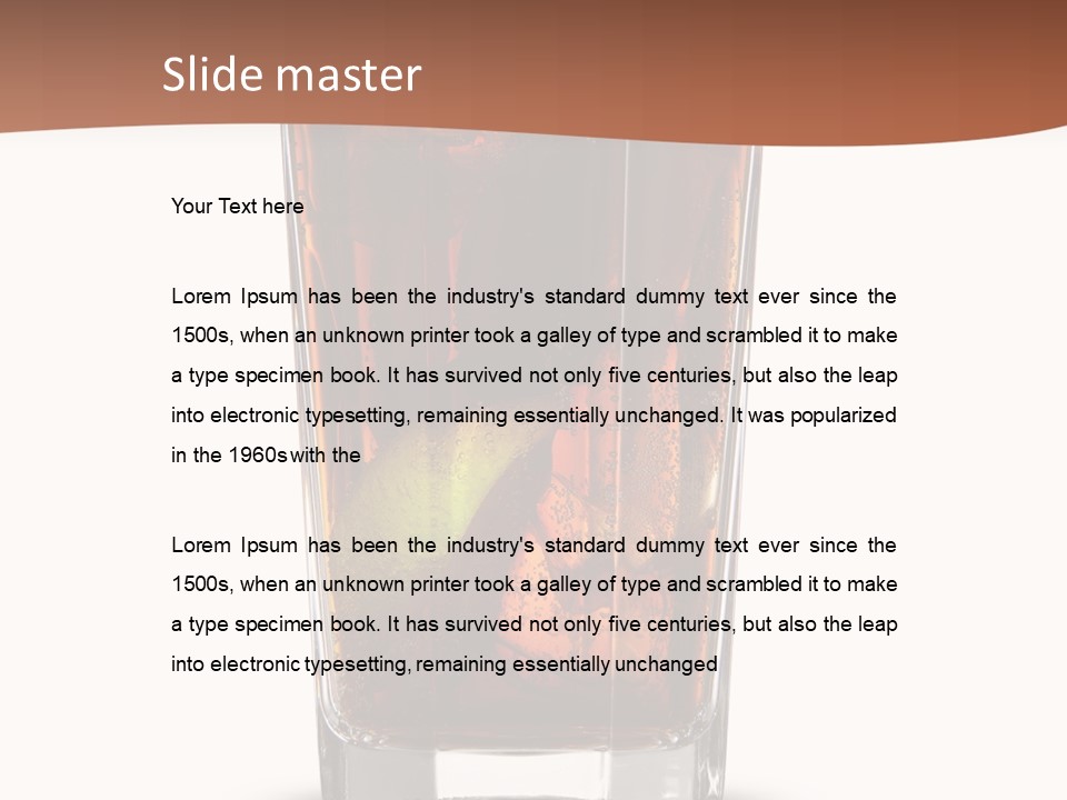 Cold Soda Alcohol PowerPoint Template