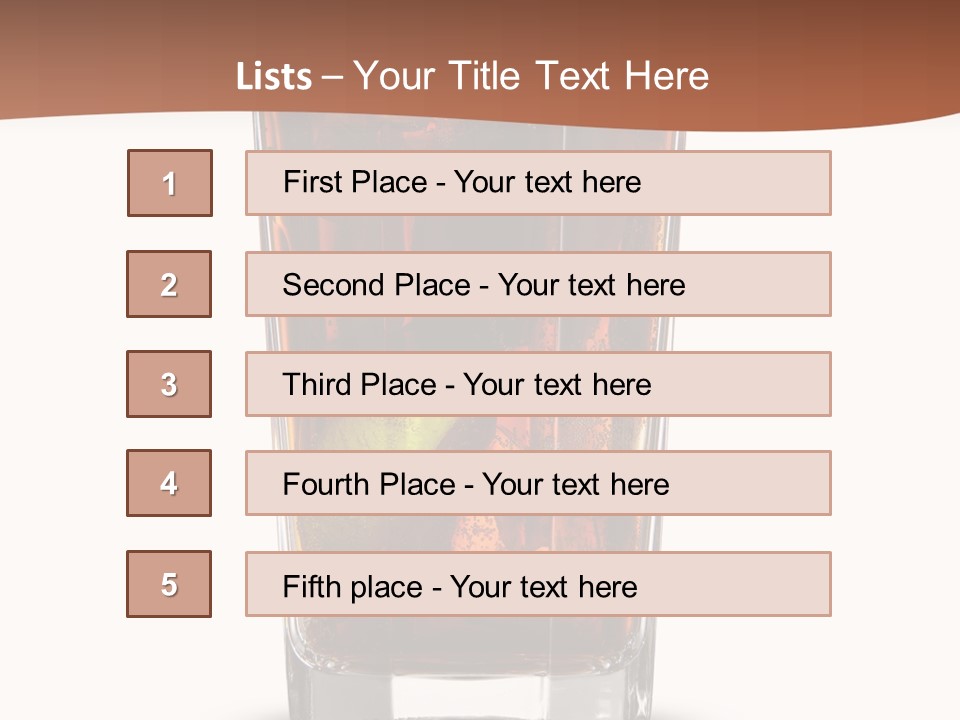 Cold Soda Alcohol PowerPoint Template