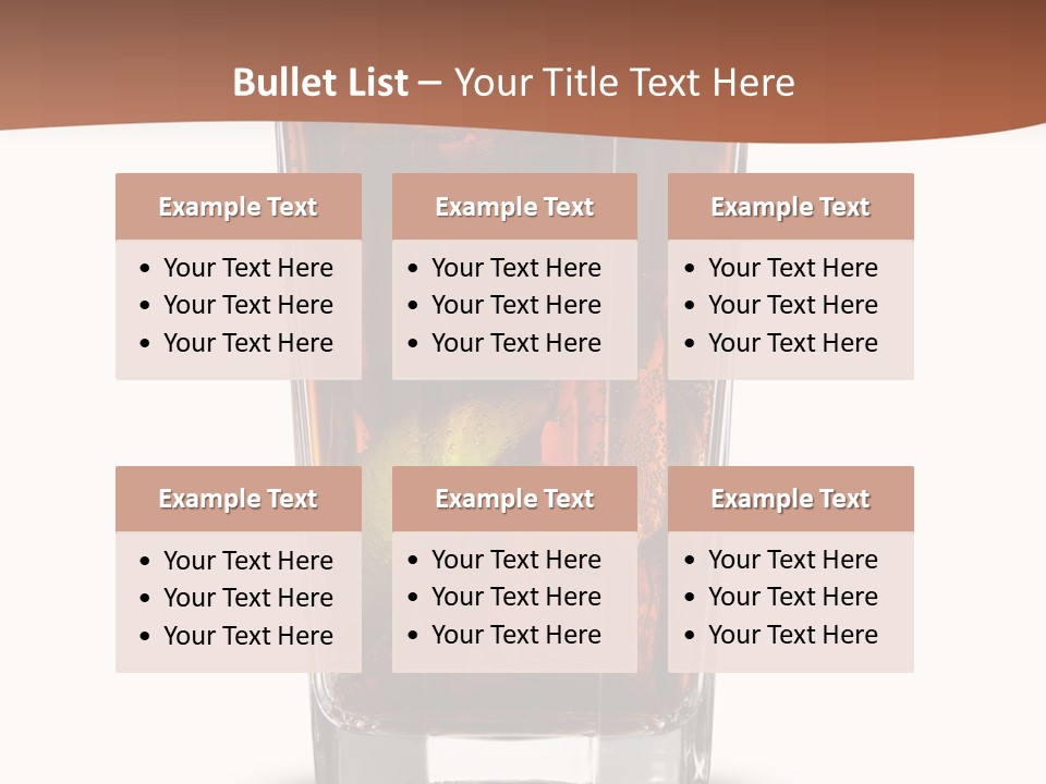 Cold Soda Alcohol PowerPoint Template