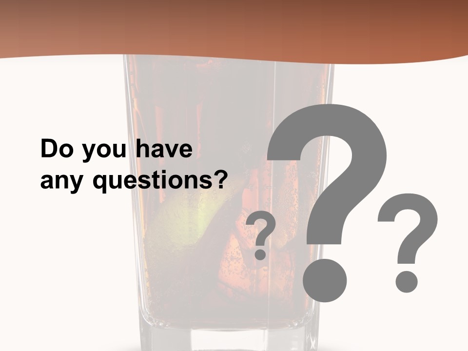 Cold Soda Alcohol PowerPoint Template