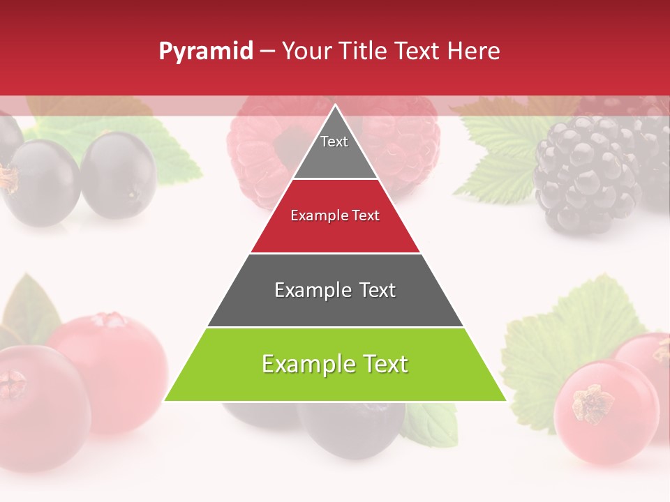 White Juice Raspberry PowerPoint Template