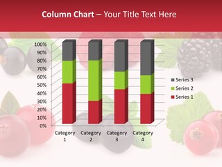 White Juice Raspberry PowerPoint Template