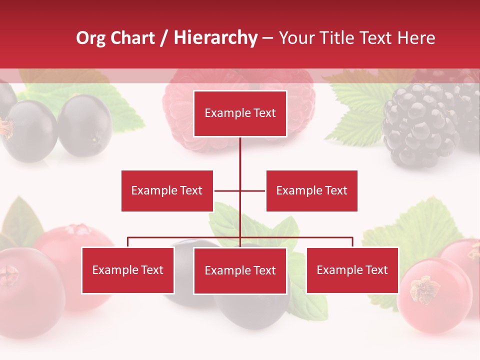 White Juice Raspberry PowerPoint Template