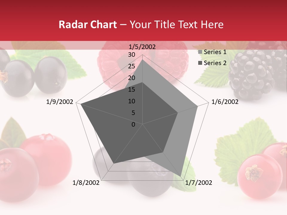 White Juice Raspberry PowerPoint Template