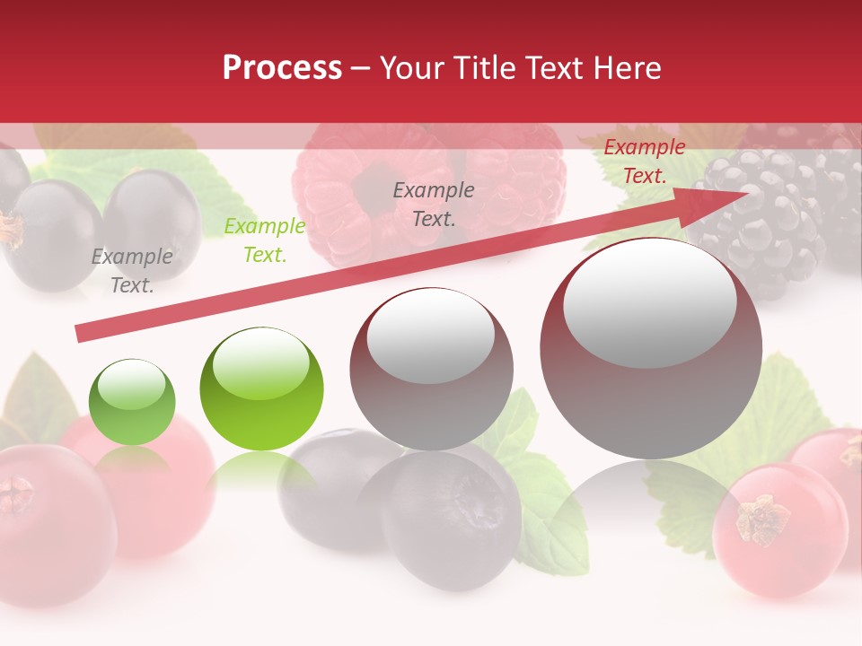 White Juice Raspberry PowerPoint Template