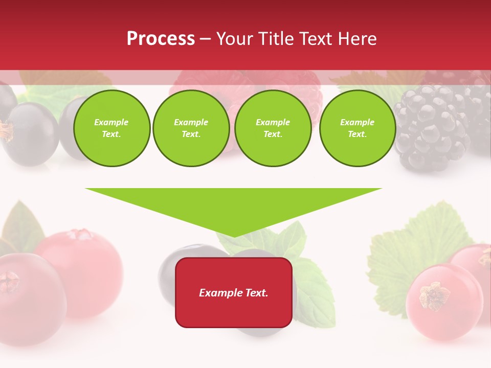 White Juice Raspberry PowerPoint Template