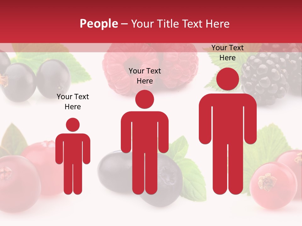 White Juice Raspberry PowerPoint Template