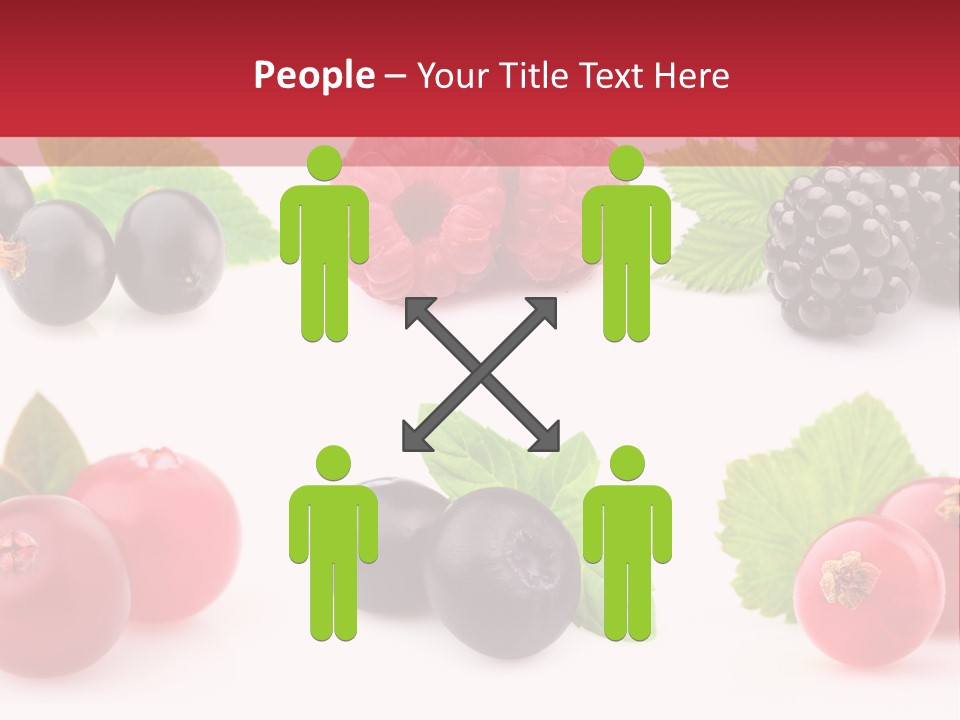 White Juice Raspberry PowerPoint Template