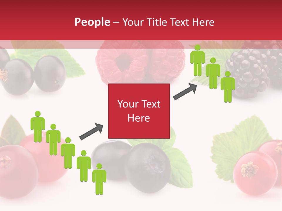 White Juice Raspberry PowerPoint Template