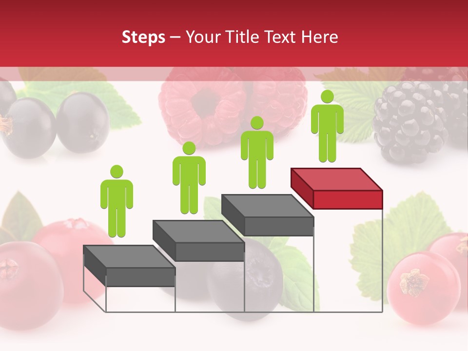 White Juice Raspberry PowerPoint Template