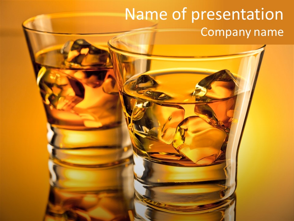 Drink Whiskey Alcohol PowerPoint Template