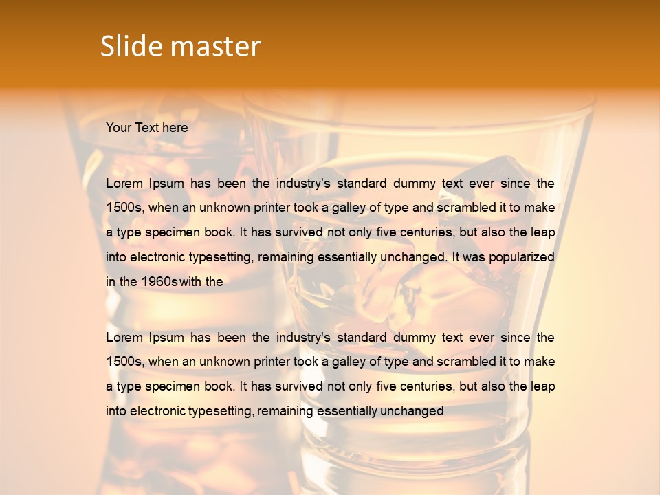 Drink Whiskey Alcohol PowerPoint Template