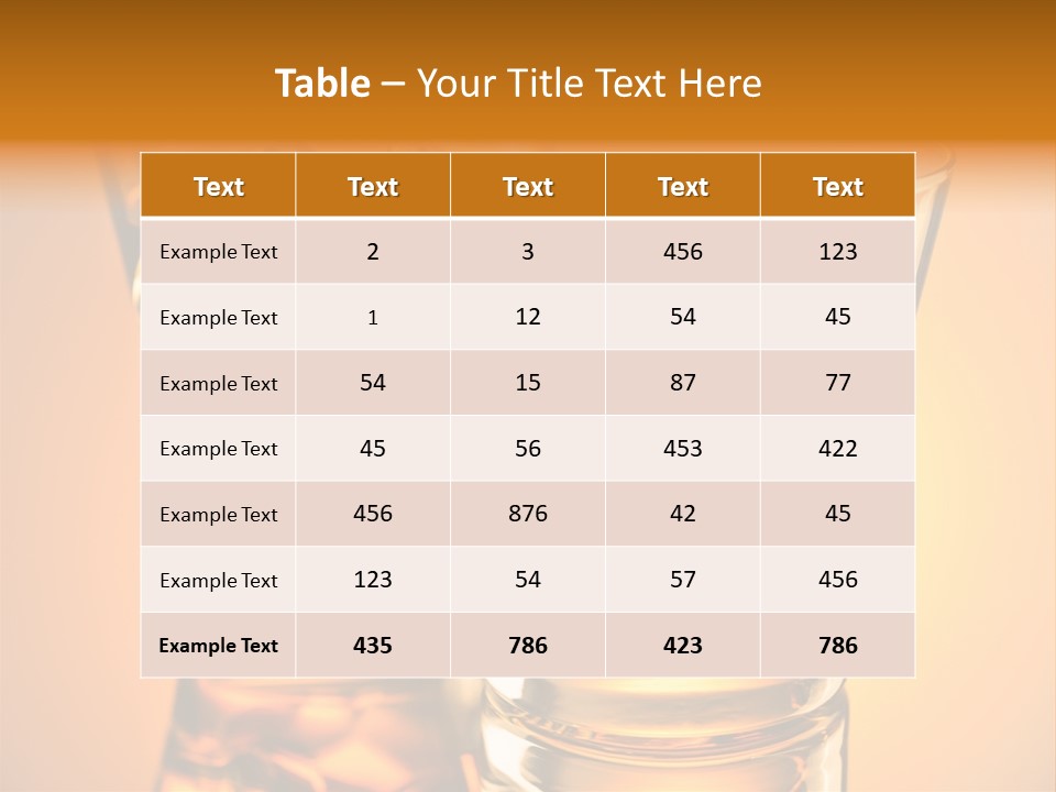 Drink Whiskey Alcohol PowerPoint Template