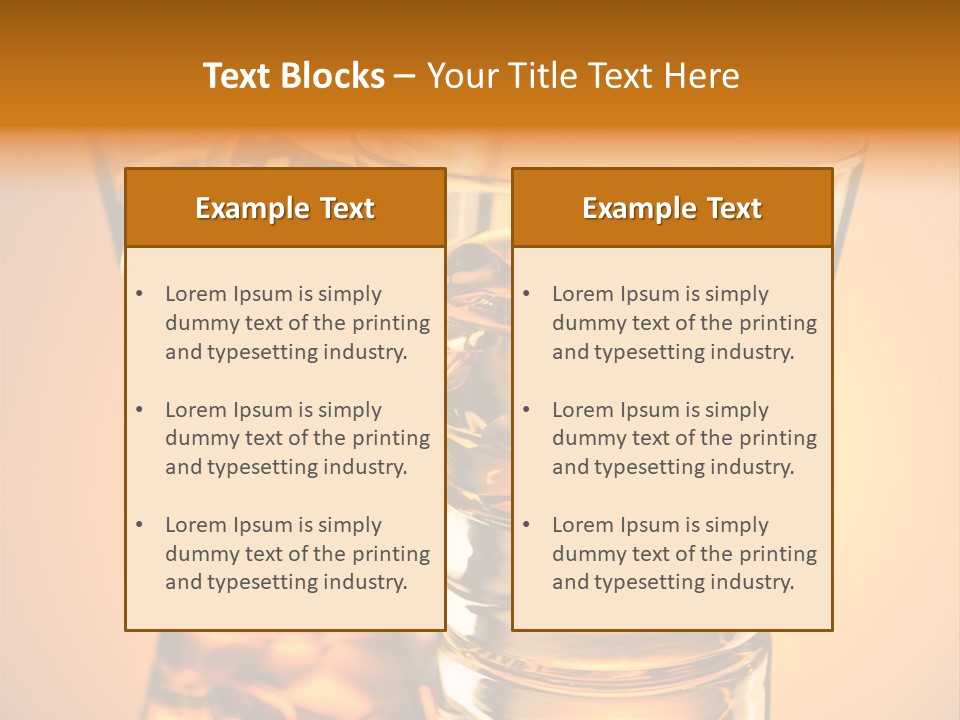 Drink Whiskey Alcohol PowerPoint Template