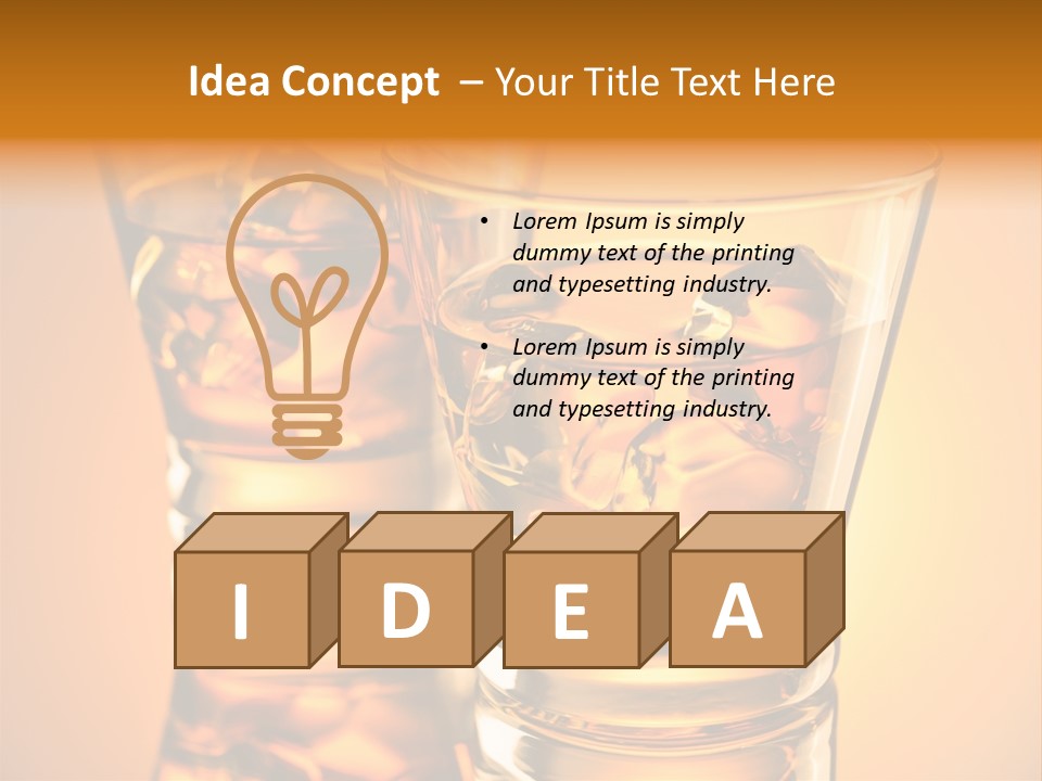 Drink Whiskey Alcohol PowerPoint Template