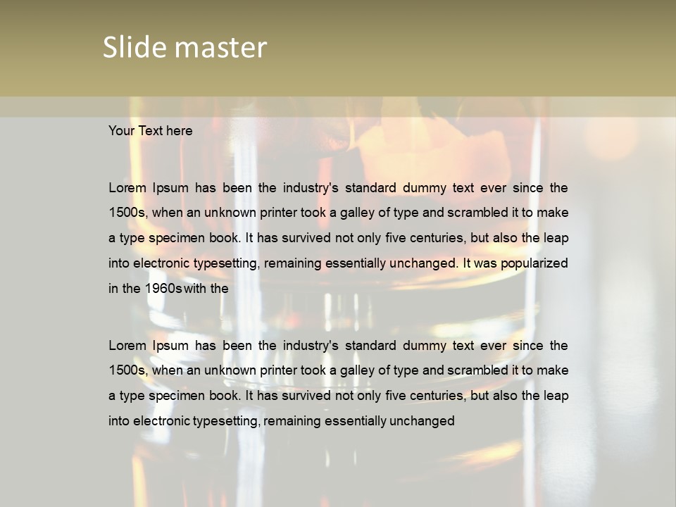 Nobody Yellow Liquid PowerPoint Template