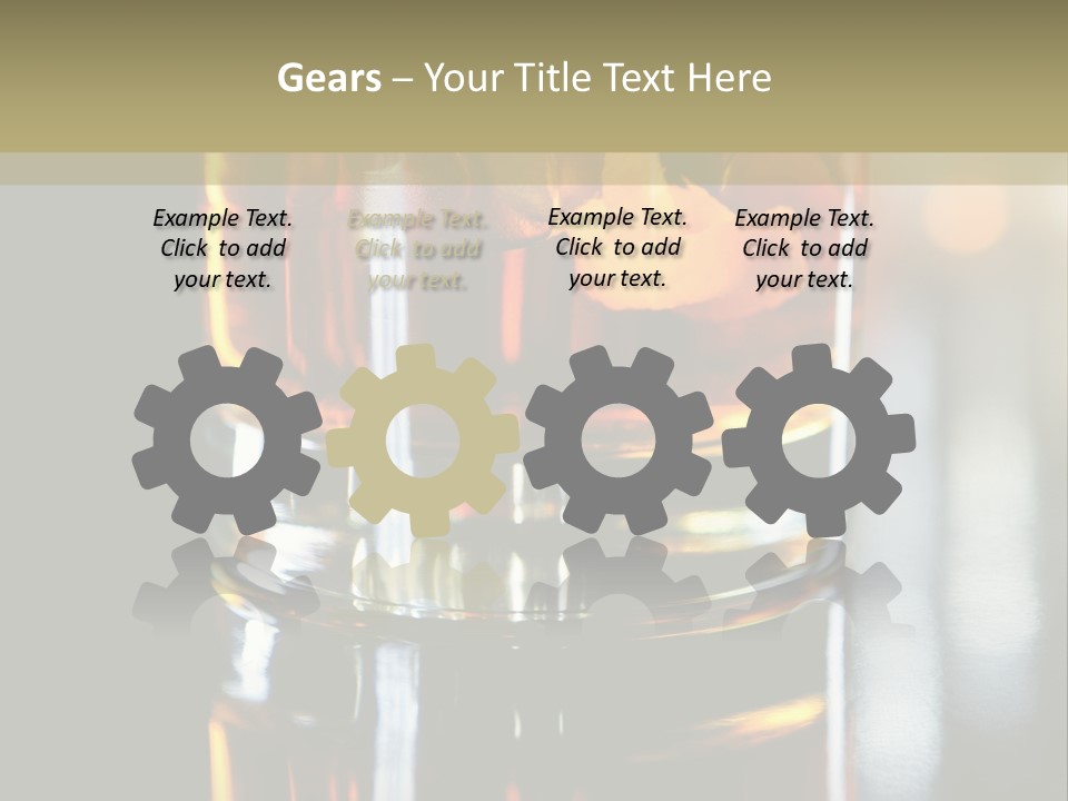 Nobody Yellow Liquid PowerPoint Template