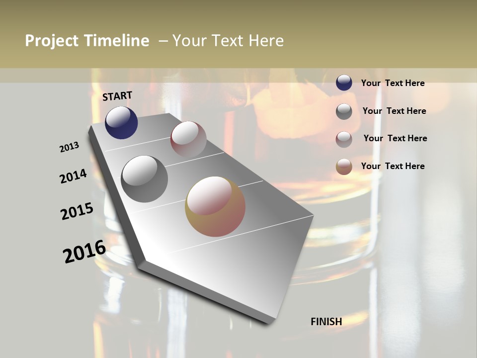 Nobody Yellow Liquid PowerPoint Template