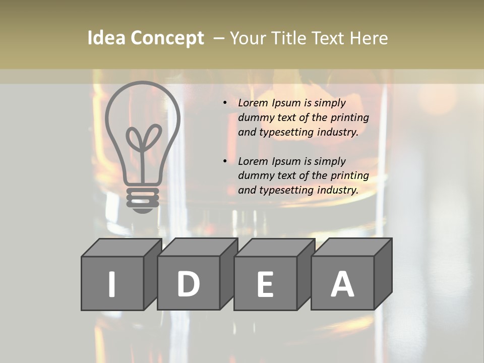 Nobody Yellow Liquid PowerPoint Template