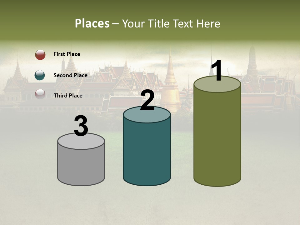 Wat Sanam Luang Chinese PowerPoint Template