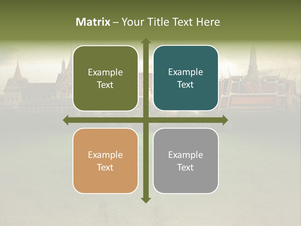 Wat Sanam Luang Chinese PowerPoint Template