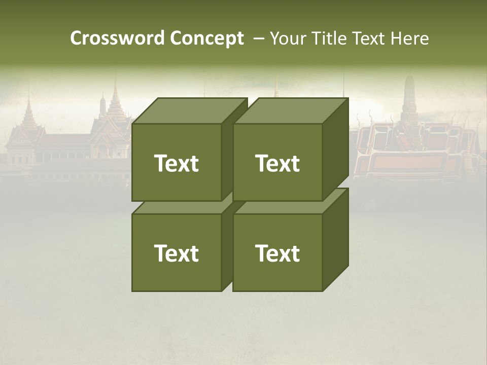 Wat Sanam Luang Chinese PowerPoint Template