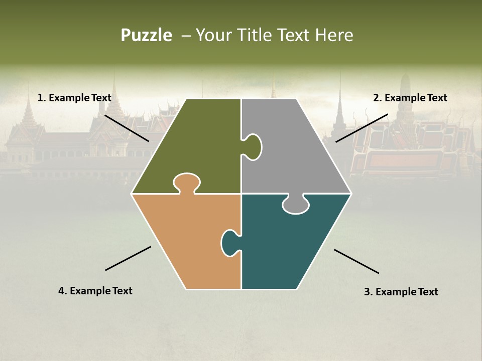 Wat Sanam Luang Chinese PowerPoint Template