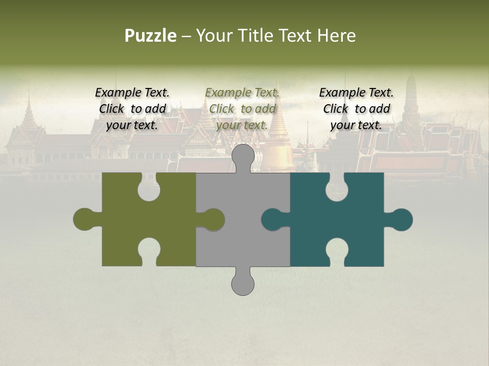 Wat Sanam Luang Chinese PowerPoint Template